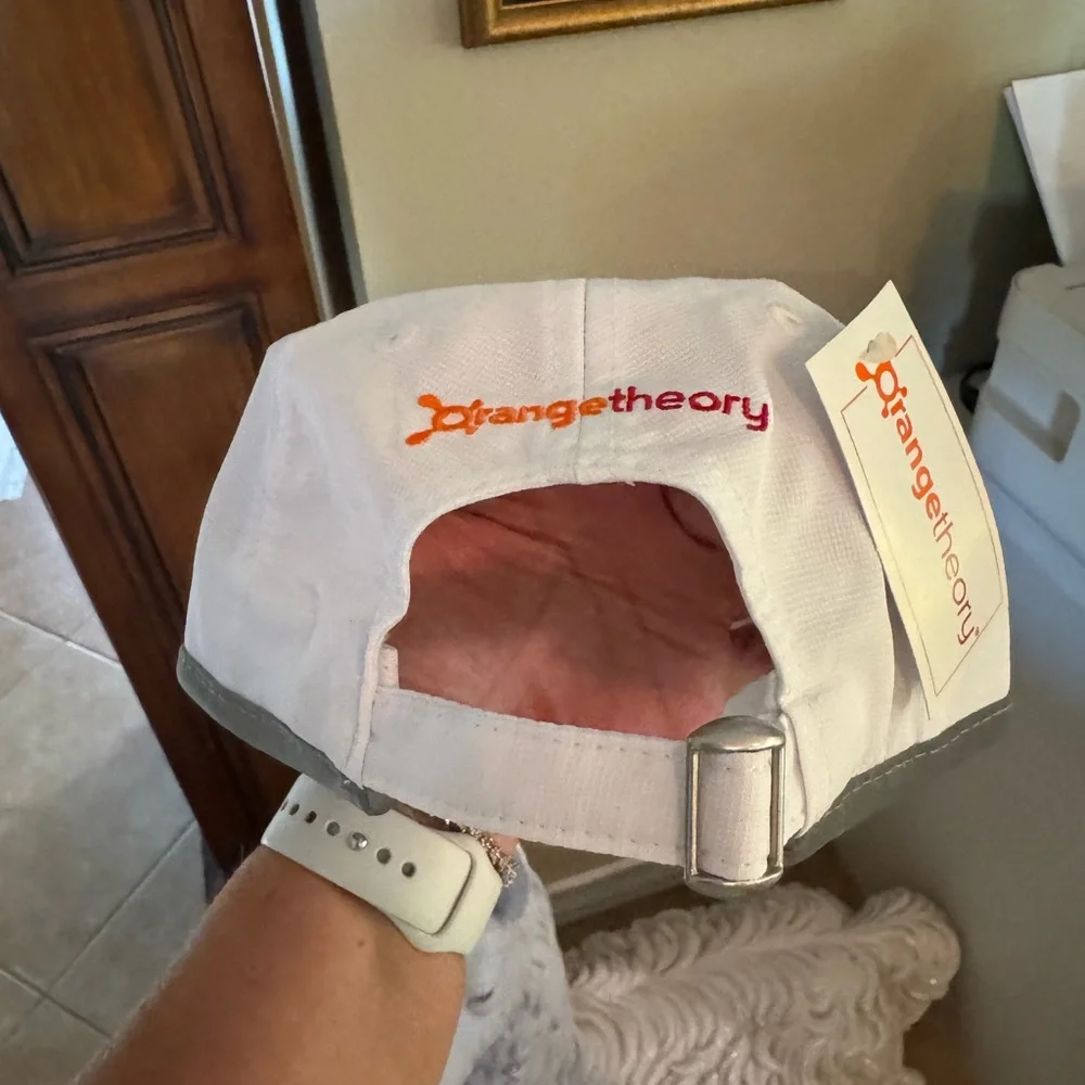 Orangetheory White Cap with Orange Logo